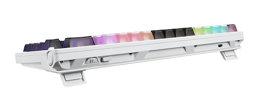 ROG Azoth X 75% custom gaming keyboard, hot-swappable Storm V2 Switches, gasket mount, dampening foam, FR4 plate, south-facing PCB, tri-mode connection, OLED display, control knob, wrist rest, Mac - Image 5