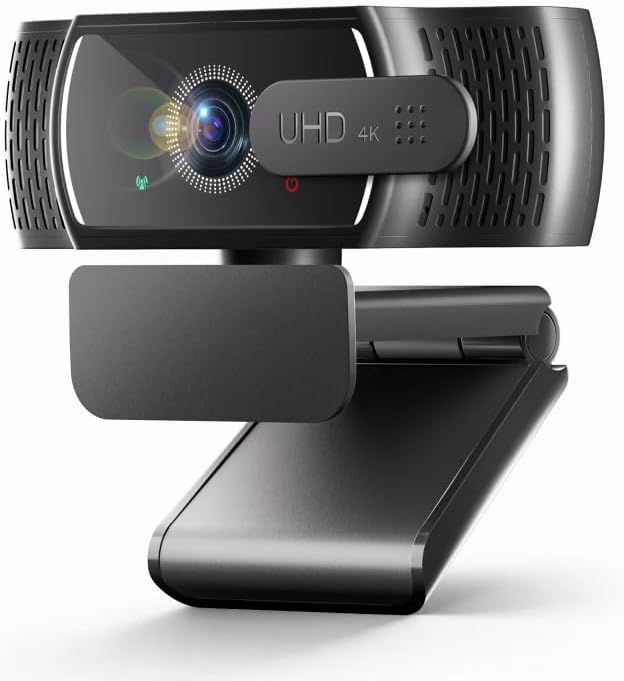 4K Webcam with Microphone for PC & Streaming Computer Camera | PDAF autofocus, dual noise-canceling mics & low-light correction. Best usb hd webcam for mac, laptop and smooth streaming. by Lavsoul