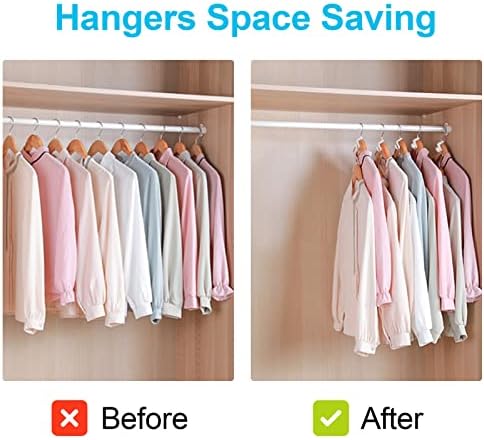 100 PCS Space Saving Hanger Hooks and Clips for Plastic Hangers (White) - Image 6