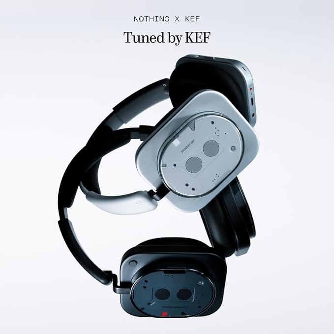 Nothing Headphone (1) Hybrid Active Noise Cancelling Headphones, Wireless Over-Ear Headphones with 6 Mics, 80Hrs Playtime, Hi-Res Audio, KEF-Tuned, Spatial Sound, Comfort Fit & Fast Charging White - Image 6
