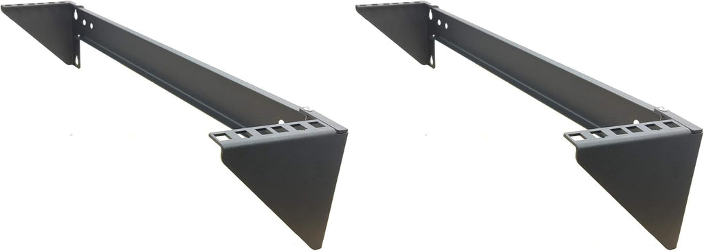 2U Steel Wall Mountable Simple Vertical Network Equipment Rack (Pack of 2) by Mofangtech
