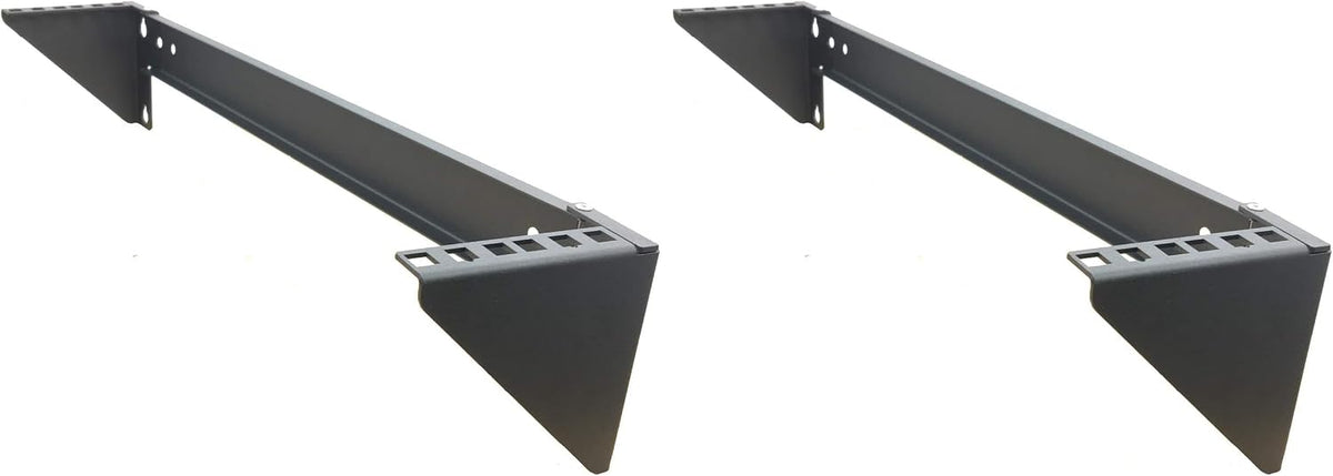 2U Steel Wall Mountable Simple Vertical Network Equipment Rack (Pack of 2) by Mofangtech