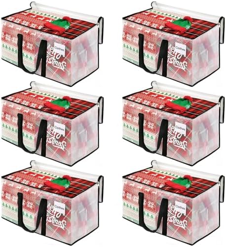BlissTotes Moving Bags, 76L 6-Pack Storage Bags, Moving Boxes | Moving Box Heavy Duty Extra Large, Moving Totes with Zipper, Large Packing Bag with Reinforced Handles, Packaging Moving by BlissTotes