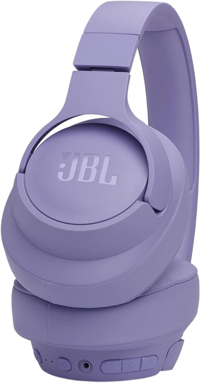 JBL TUNE 770NC - Adaptive Noise Cancelling with Smart Ambient Wireless Over-Ear Headphones, Bluetooth 5.3, Up to 70H battery life with speed charge, Lightweight, comfortable & foldable design (Purple) - Image 3