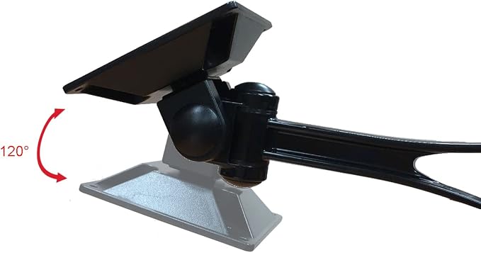 Height Adjustable Double Swivel Monitor Desk Mount Stand for Single Monitor up to 27 inches - VESA Mount Compatible - Image 10