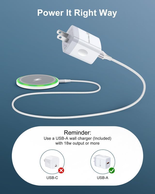 Pixel 10a 10 Pro XL Wireless Charger Android Fast Charging for Google Pixel | 15w Wireless Charging Pad with Block Cargador for Pixel 10 9 Pro Xl 8 8a, Inalmbrico Para Samsung For Galaxy S26 iPhone 17 - Image 4
