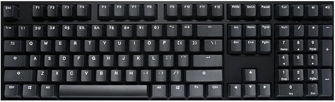 Ducky Origin Mechanical Gaming Keyboard, Cherry MX Blue, Black | Mechanical gaming keyboard with PBT doubleshot keycaps by Ducky