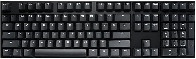 Ducky Origin Mechanical Gaming Keyboard, Cherry MX Red, Black | Mechanical gaming keyboard with PBT doubleshot keycaps by Ducky