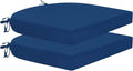 HARBOREST Outdoor Chair Cushions Set of 2, Water Resistant Patio Chair Cushions with Ties, Outdoor Seat Cushions for Patio Furniture, 17"x16"x2", Royal Blue by HARBOREST