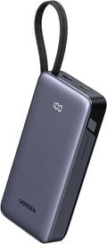 UGREEN Nexode 20000mAh 45W Power Bank, Built-in Cable for iPhone 17 Pro | Built-in USB-C cable, digital display, 3-port. Fast charges for iPhone 17 Pro, S26 Ultra, iPad Pro by Unknown