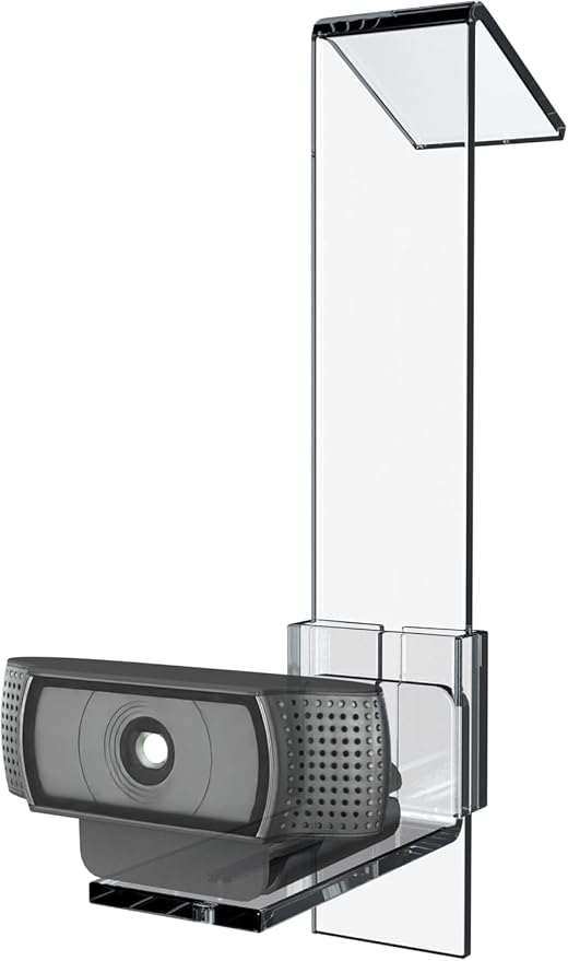 Pro V2 | Center Screen/Middle Screen Webcam Mount | Position Any Webcam (Not Included) Anywhere/Any Screen (Laptops-32) | Tripod gooseneck teleprompter Alternative for Eye Contact Audience - Image 2