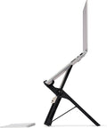 Roost V3 Plus - Ultra Portable and Adjustable Laptop Stand - Quick-Release Height Adjustment, 5 to 14 inch Screen Lift, Patented Rigid Folding Structure and Self-Adjustings Laptop Grips | Onyx Color by Roost+Industries+Corp.+%28RP10N%29