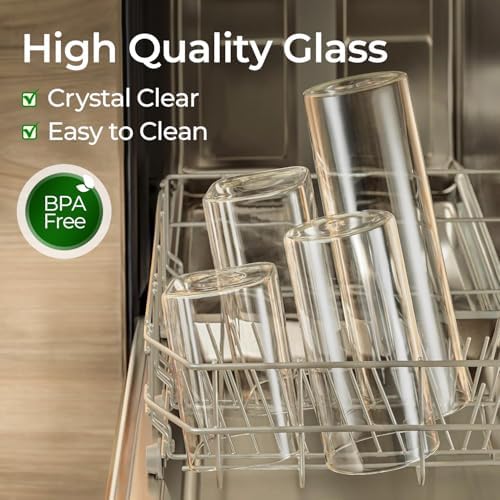 ComSaf Glass Storage Containers with Lids 1.4 Qt, Set of 3 Glass Food Jars - Image 4