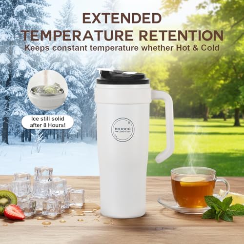 MOJOCO Portable Smoothie Blender – 30oz Personal Blender with Insulated Cup for Smoothies & Shakes – Rechargeable/Cordless, Leakproof, Food-Grade Small Juice Maker for Home, Office, Gym, Travel, RV - Image 6