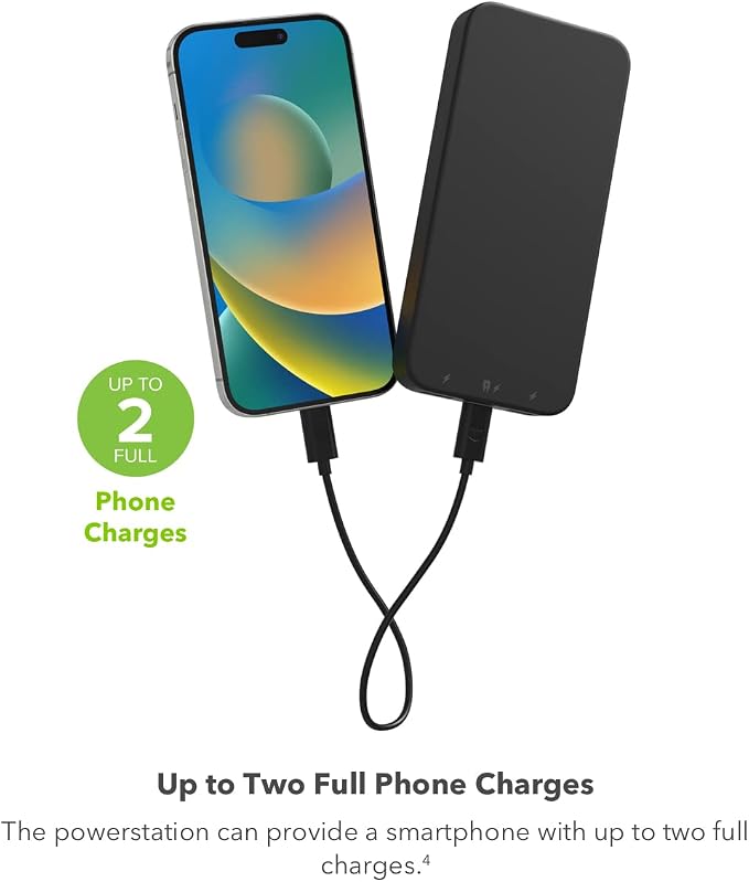 mophie Powerstation 2023 with PD Power Bank - 10,000 mAh Large Internal Battery, (2) USB-A Port and (1) 20W USB-C PD Fast Charging Input/Output Port, Travel-Friendly - Image 3