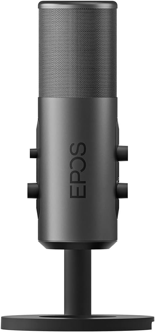 EPOS Gaming B20 Streaming Microphone - 2.9m Cable USB-C Computer Microphone for Gaming - PC & Laptop Connection with Audio Controls - Compatible with PC, Mac, and PS4/5 - Desk Stand Included, Gray - Image 5