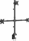 VIVO Premium Triple Ultra Wide LCD LED 27 to 38 inch Monitor Desk Mount, Heavy Duty C-clamp, Extra Tall Pole, Adjustable Telescoping Arms, Flush Wall Setup, Fits 3 Screens, Black, STAND-TS3CT by Unknown