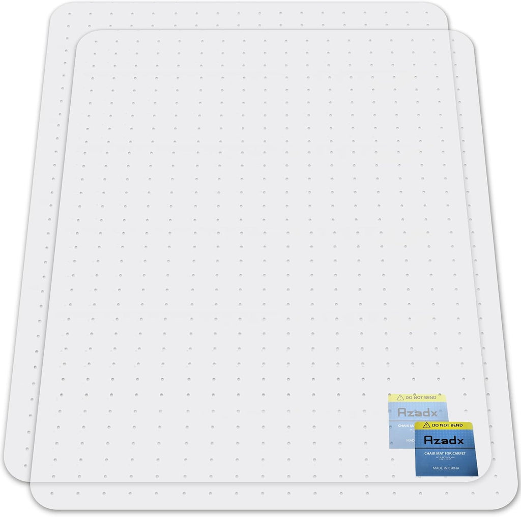 Heavy Duty Office Chair Mat for Carpet 51" x 63" Hard Material Large by Azadx