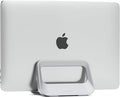 Vertical Laptop Stand for Desk,Plastics Laptop Holder Dock with Silicone Protection,Compatible with All MacBook/Surface/Samsung/HP/Dell/Chrome Book (Gray) by AFOOYO