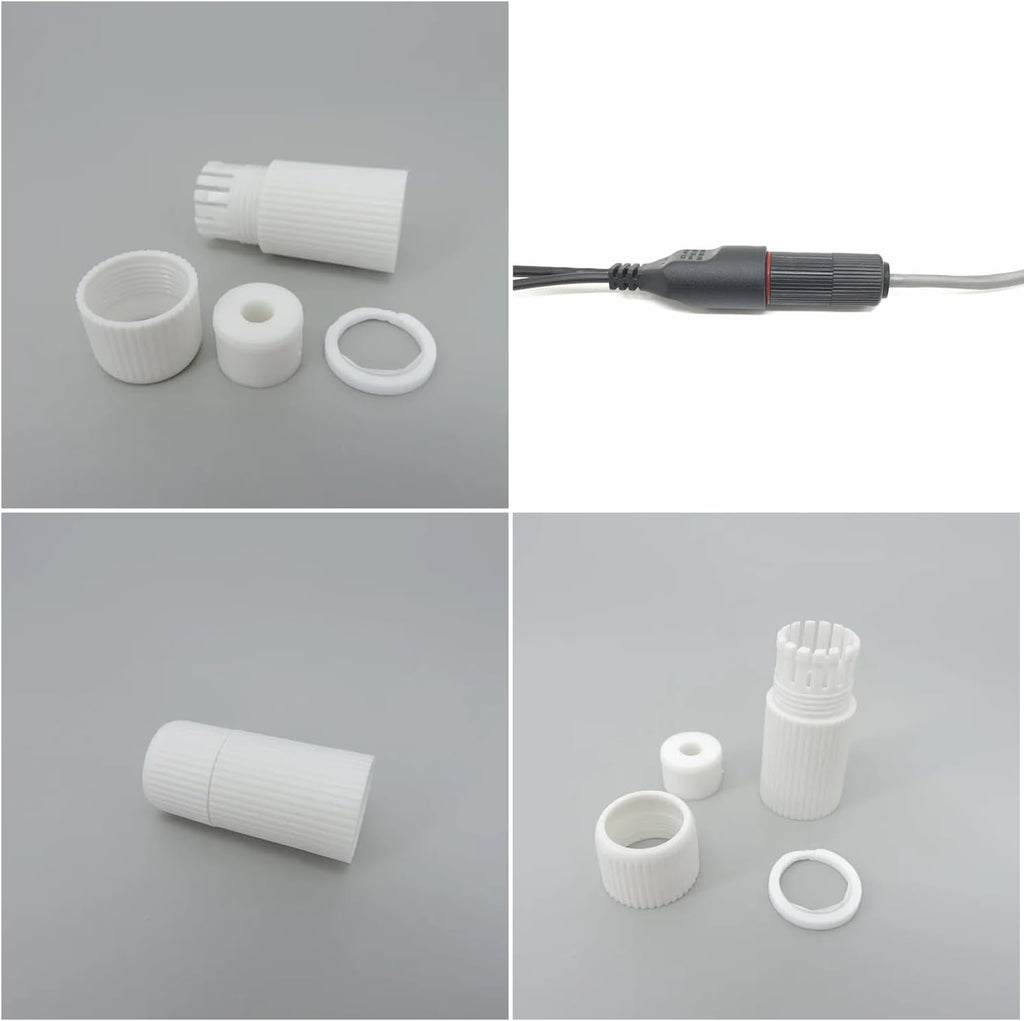 16 Set RJ45 Plug Waterproof Cap Protector Outdoor Ethernet Weatherproof End Cover for PoE Combiner Splitter Adapter Injector Kit Network IP Security Camera NVR Cam Connector - Image 5