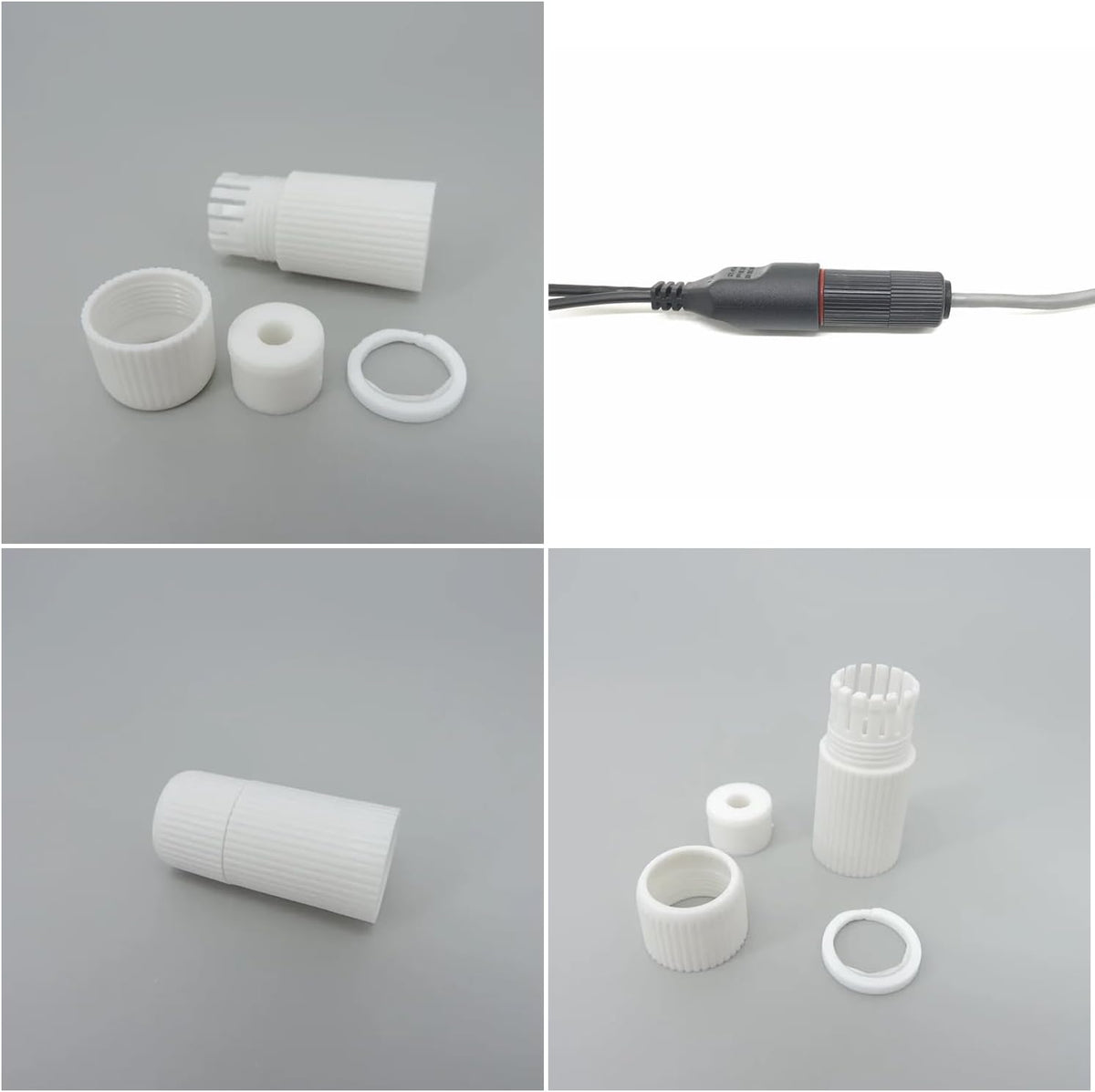 16 Set RJ45 Plug Waterproof Cap Protector Outdoor Ethernet Weatherproof End Cover for PoE Combiner Splitter Adapter Injector Kit Network IP Security Camera NVR Cam Connector - Image 5