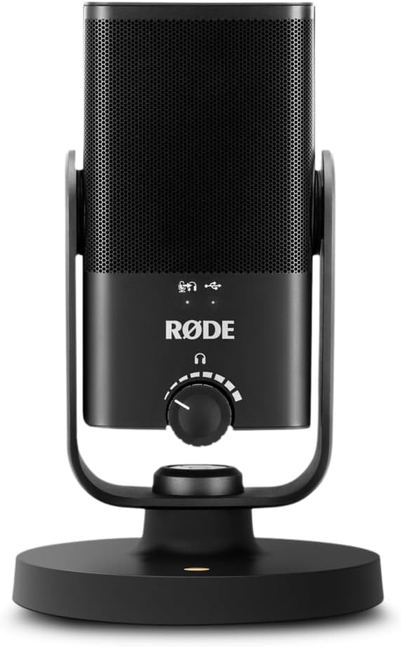 RØDE NT-USB Mini Versatile Studio-quality Condenser USB Microphone with Free Software for Podcasting, Streaming, Gaming, Music Production, Vocal and Instrument Recording,Black | Free Software for Podcasting, Streaming, Gaming, Music Production, Vocal a... by R%C3%98DE