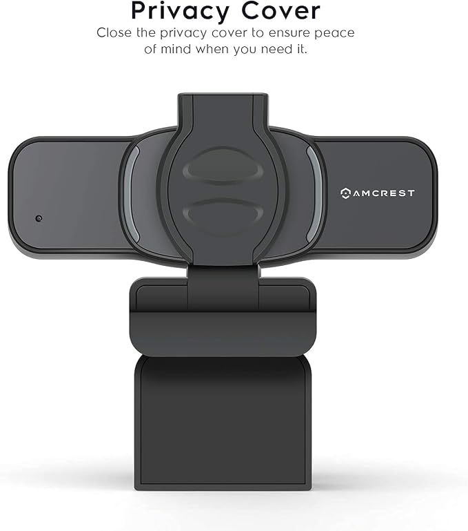 Amcrest 1080P Webcam with Microphone & Privacy Cover, Web Cam USB Camera, Computer HD Streaming Webcam for PC Desktop & Laptop w/Mic, Wide Angle Lens & Large Sensor for Superior Low Light (AWC201-B) - Image 3