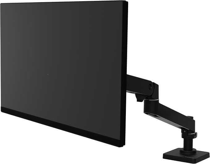 Ergotron – Upgraded LX Pro Premium Monitor Arm, Single Monitor Desk Mount – fits Flat Curved Ultrawide Computer Monitors up to 34 Inches, 4 to 22 lbs, VESA 75x75mm or 100x100mm – Matte Black - Image 2