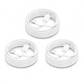 60W USB C to C Cable 3 Pack 10FT Fast Charging for iPhone 17 S26 White | 3 x 10FT USB-C cables with 60W PD 3.0 fast charging and data sync for iPhone 17, Galaxy S26, MacBook and iPad Pro White by chcela
