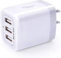 USB Charger Cube Wall Charger Plug AILKIN 3.1A 3 Muti Port USB Adapter Plug | USB Charging Station Box Base for iPhone 17 16 15 14 13 12 Pro Max Mini SE 11 Pro Max Samsung Phones Charging Block by AILKIN
