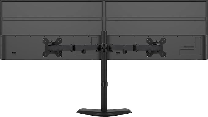 Mount-It! Dual Monitor Stand, Premium Adjustable Desk Mount for Two 13–32 Inch Screens up to 17 lbs Each, Full Motion Swivel Tilt Rotate Height Adjustable Arms, VESA 75x75 100x100, Steel Base - Image 9