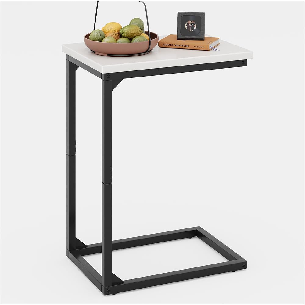C-Shaped End Table Small Side Tables for Sofa and Bedside by Cuizehua