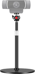 Webcam Tripod Stand for Desk: Webcam Stand for Logitech Brio | C920 | C922 | C615 | C930e - Height & Angle Adjustable Desktop Tripod for Light & 1/4" Thread for Live Streaming | Video Calling by Nycetek