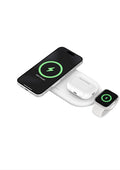 Belkin Qi2 15W Magnetic Wireless Charging Pad, 3 in 1 Fast Charger | MagSafe compatible, iPhone 17/16/15, AirPods, Apple Watch compatible, multi-device charging station, Magnetic by Unknown