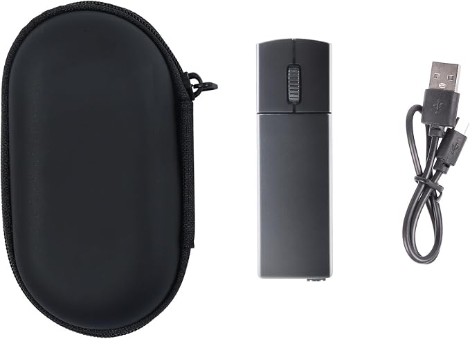 elec Space Wireless Mini Finger Mouse - Silent Dual-Mode Bluetooth & 2.4GHz, Ergonomic Portable PC Mice with Case, Compatible with MacBook and Chromebook - Image 5