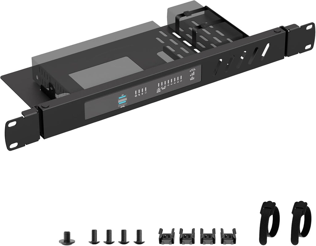 Mini Rack Mount for SonicWall Firewall, 19in 1U Hinged Server Rack Shelf by Maozhren