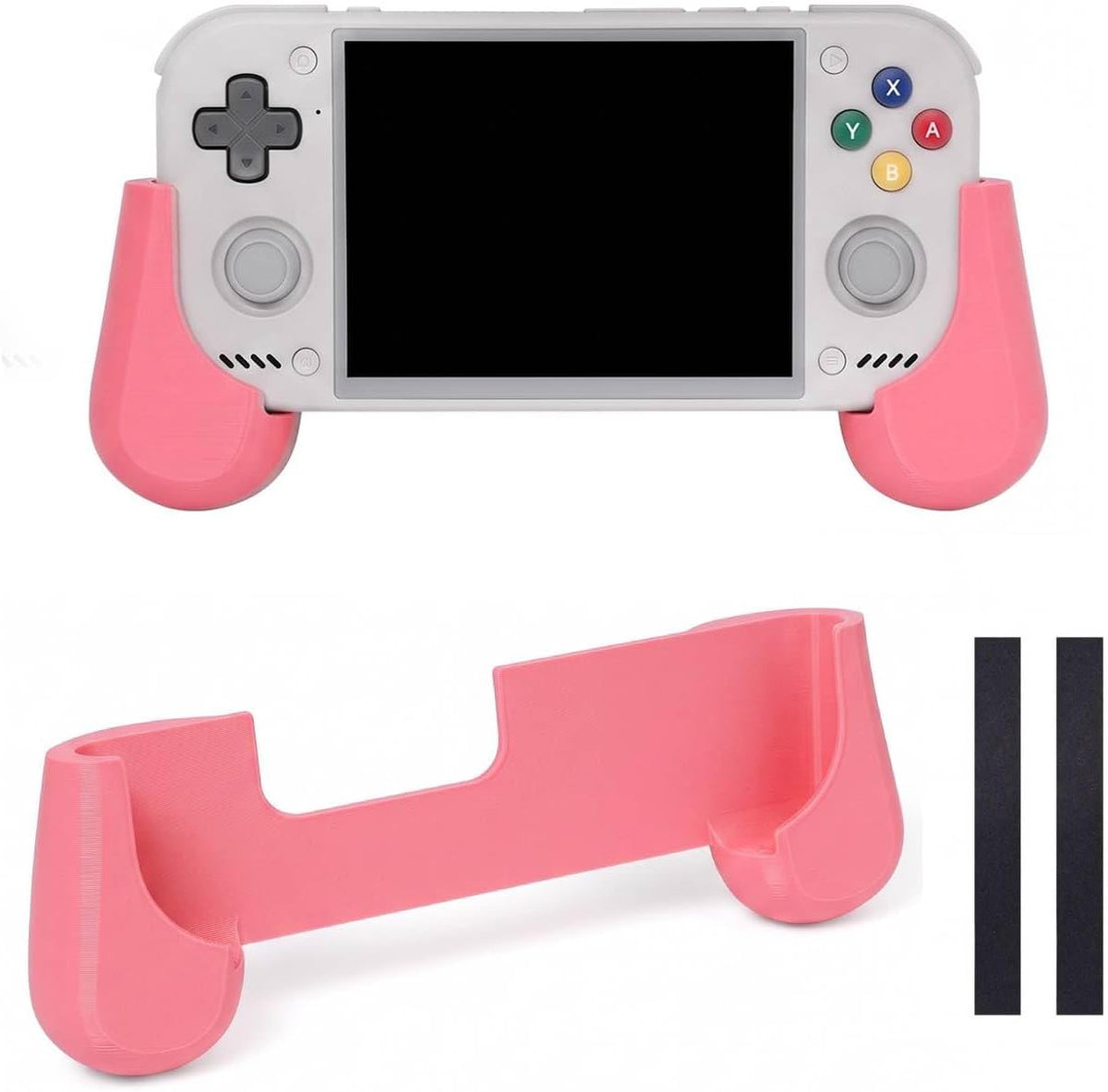 Hand Grip Cover Case for Retroid Pocket Nova, Hard Shell Protector Comfort Protective Case Ergonomic Grip Handle Stand Holder for Retroid Pocket Nova Handheld Game Console，Pink by Generic