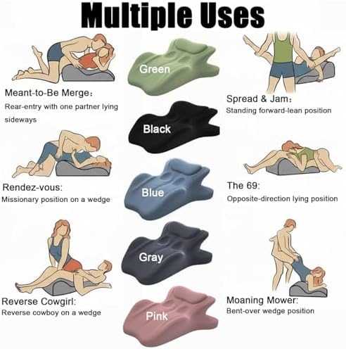 Sweet Spot Pillow, 27 Angle Perfect Positioning Pillow, Ergonomic Memory Foam Couples Pillows, Lounger Cushion Back Support, Ideal for Better Positioning(Gray) - Image 7