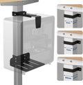Under Desk PC Mount for Standing Desk, Clamp-On CPU Holder, 50lbs Capacity by OUTFINE