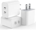USB C Fast Charger Block,USB C Charging Block 3-Pack Type C 2in1 Dual Ports Plug Wall Charger,Fast Type C Charger for iPhone 17/17 Pro/17 Pro Max/Air/16E/16 Plus/16 Pro Max/15/14/13/12/11/Xs Max/XR/X by BikeAnything