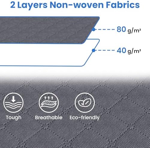 Fab totes 8 Pack Storage Bags for Clothes Blanket Storage Bins with Lids | Foldable Closet Organizers with Zippers,Window and Handles,Fabric Storage Bins for Sweater,Comforter,Bedding,Dorm essentials - Image 6