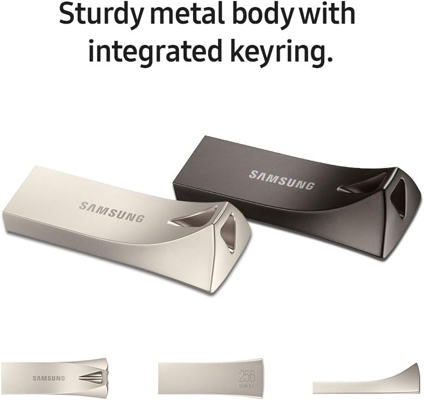 SAMSUNG BAR Plus 3.1 USB Flash Drive, 128GB, 400MB/s, Rugged Metal Casing, Storage Expansion for Photos, Videos, Music, Files, MUF-128BE4/AM, Titan Grey - Image 6