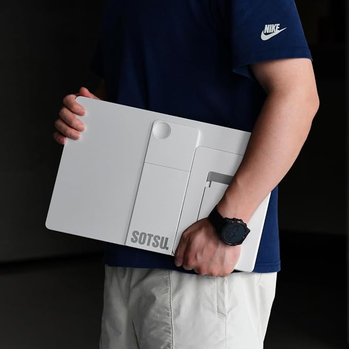 SOTSU FlipAction Elite 16" | 4K Portable Monitor | 3840 x 2400 (UHD+) | 60 Hz | 100% DCI-P3 | 450 Nits | Pivot Rotate | Full Metal CNC | Perfect Match for Mac and Windows (Silver) | 3840x2400 UHD+ | 60Hz | 100% DCI-P3 | 450 Nits | Pivot Rotate | Full M... - Image 7