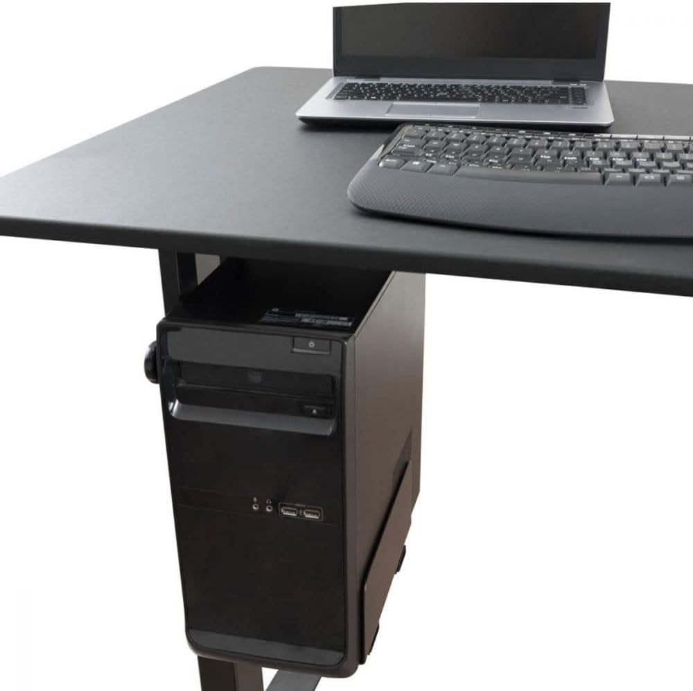Stand Up Desk Store Adjustable CPU Desktop Computer Tower Holder Under Desk Mount - Image 2