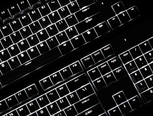 DURGOD K310 Corona White Backlit Full Size Mechanical Keyboard | 104 Keys Full Size | USB C Wired | Doubleshot PBT Keycaps | Programmable Keys | Windows & Mac (Corona, Cherry MX Silent Red Switch) - Image 9