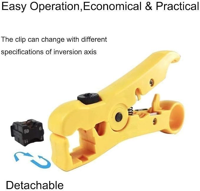 Gaobige Coax Cable Crimper Tool Kit, Coaxial Compression Tool for rg6 rg59 - Image 6