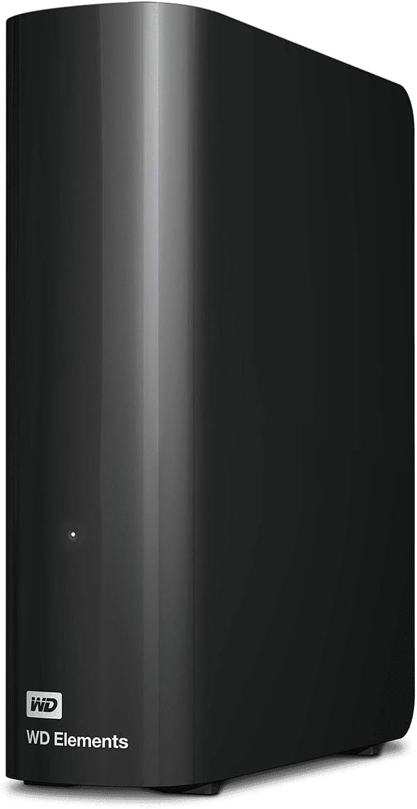 Western Digital 12TB Elements Desktop External Hard Drive, USB 3.0 drive for plug-and-play storage - WDBWLG0120HBK-WESN by Western Digital