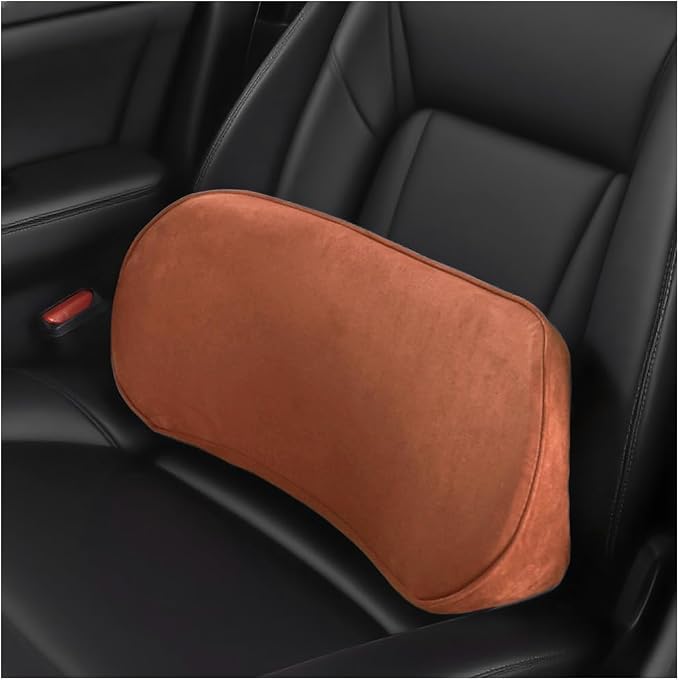 Zpana Car Lumbar Support Pillow, Memory Foam Vehicle Seat Lower Back Support Cushion for Back Pain Relief & Sciatica, Comfortable Auto Driver Seat Pad, Universal for Vehicles (Orange) | Memory Foam Lumbar Support Pillow, Lower Back Pain Relief & Sciati... by Unknown