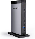 WAVLINK Displaylink Docking Station 3 Monitors with for MacBook M1/-M5 Windows, Displaylink Dock with 3X HDMI or 2X DisplayPort, 130WPD,5 USB Ports, Ethernet, Audio, SD/TF by WAVLINK