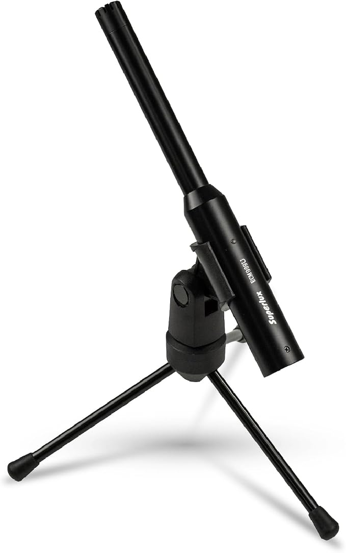 Superlux ECM999U USB-C Measurement Microphone, 24-Bit/48kHz, 10Hz–20kHz | For engineers and educators measuring rooms or speakers; USB-C plug-and-play, 24-bit/48kHz capture and 10Hz–20kHz response by Superlux